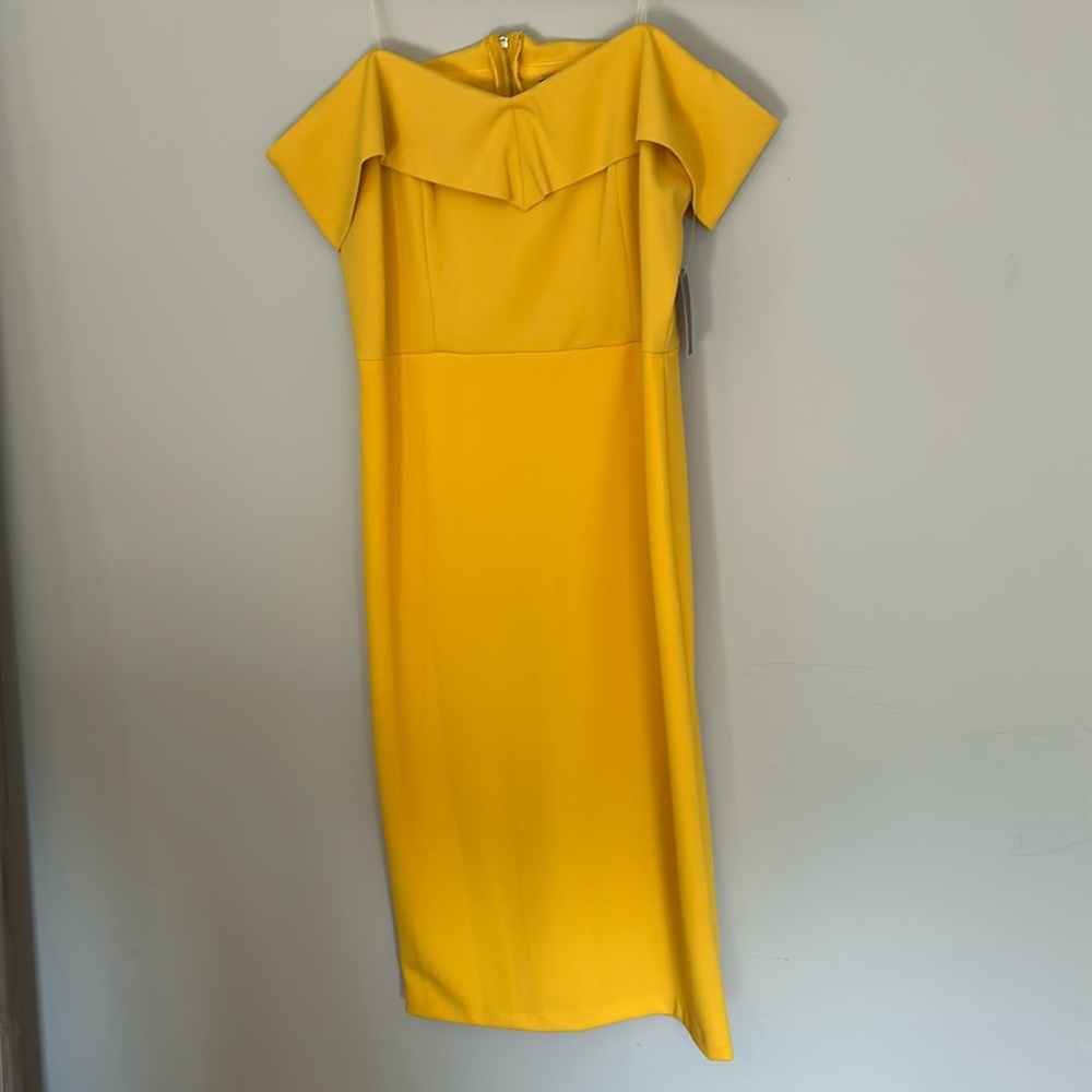 Thalia Soli off the Shoulder Sheath Dress with Back Zipper